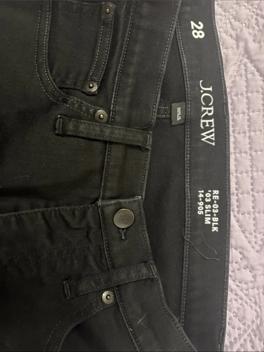 J. Crew Woman’s Black Slim Jeans 28 waist