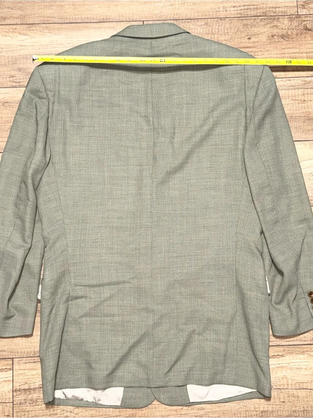 Hugo Boss Bigsby & Kruthers Wool Dark Tan USA Made Vintage 90s Blazer Mens 48R