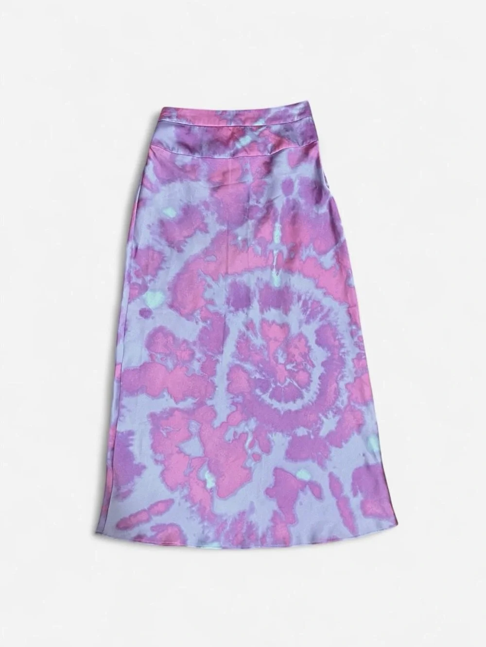 Free People Lavender and Pink Tie-Dye Maxi Skirt
