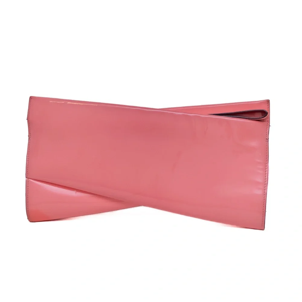 Christian Louboutin Pink Patent Leather Bow-Shaped Clutch‎ Bag