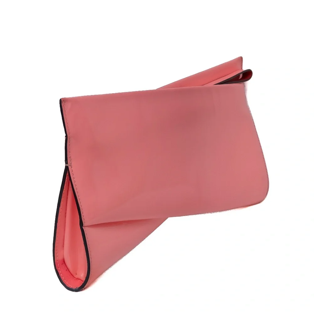 Christian Louboutin Pink Patent Leather Bow-Shaped Clutch‎ Bag