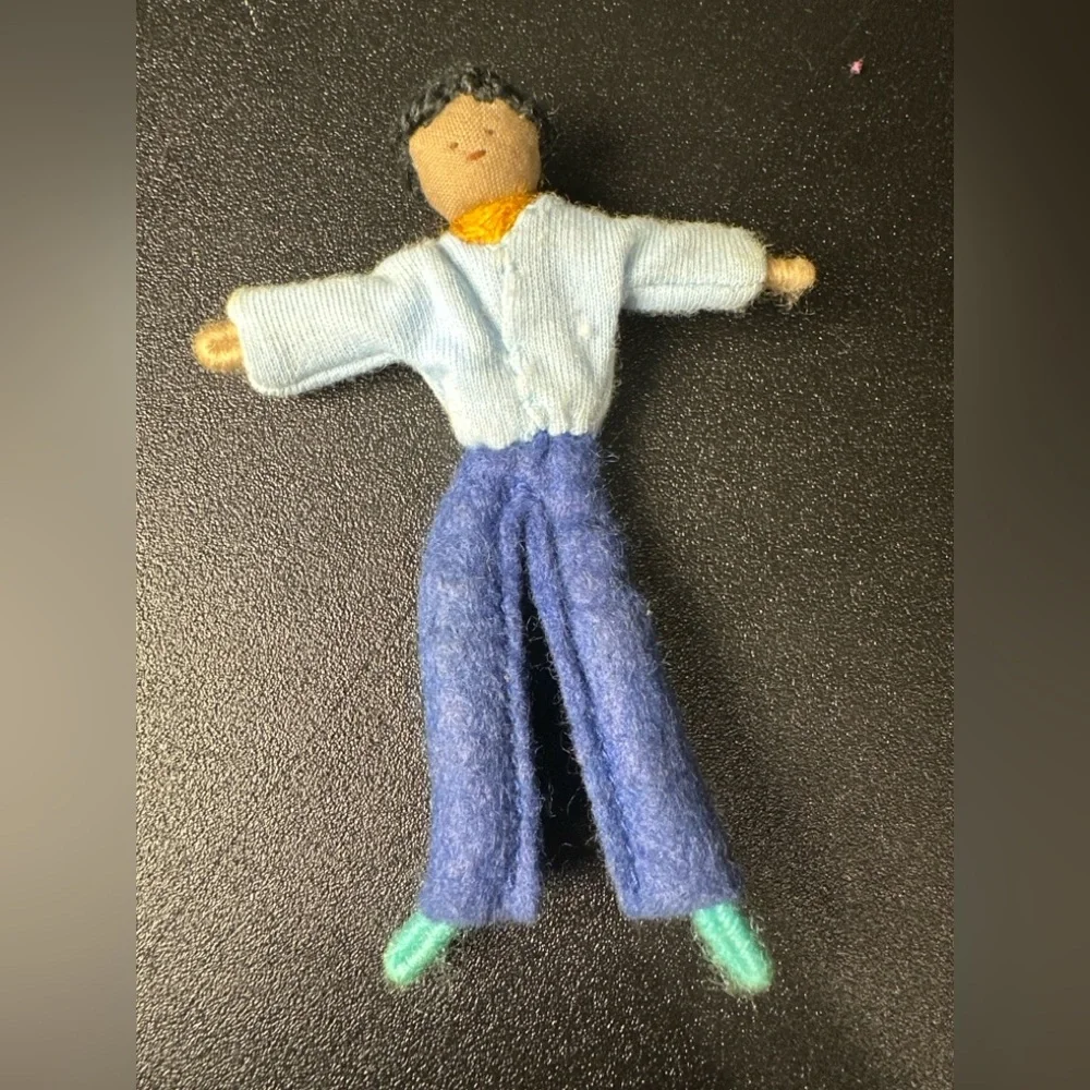 Vintage Handmade‎ Bendy Dollhouse Doll 4