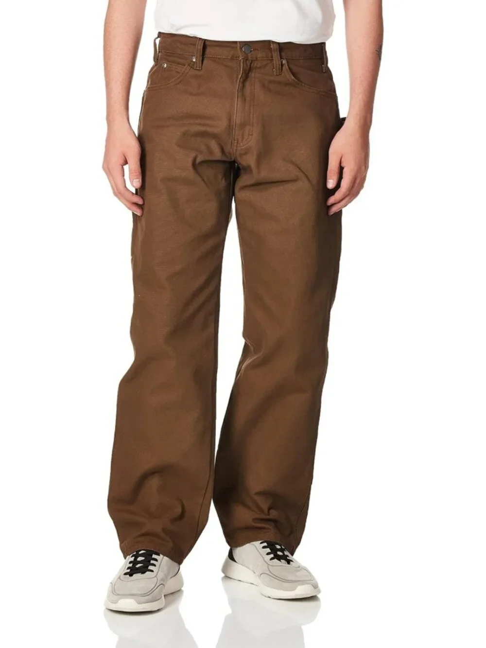 Relaxed Fit Sanded Duck Carpenter Jeans for Men | Durable Workwear & Comfort