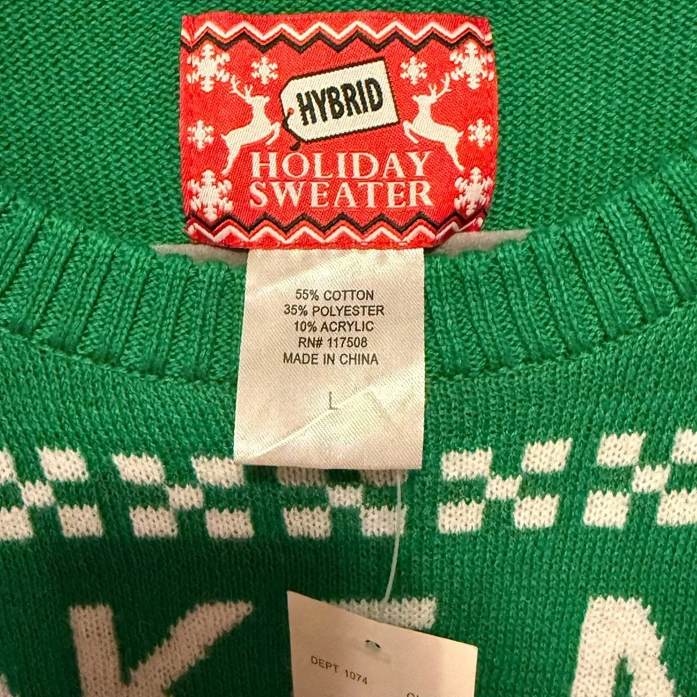 NWT Take Me Gnome Tonight Ugly Christmas Sweater Gnome Beer Funny Holiday‎ Green