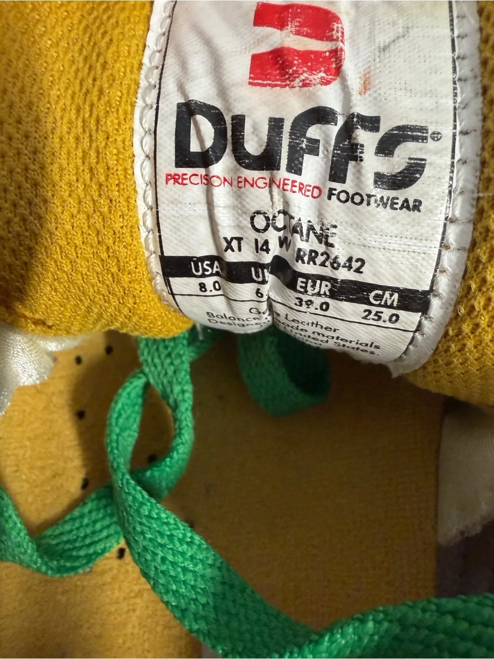 Duffs vintage mustard