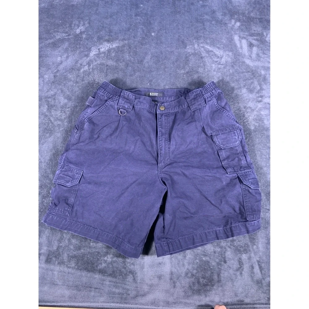 5.11 Tactical Short‎ Men's Shorts Size 36 Blue Multi-pocket Design