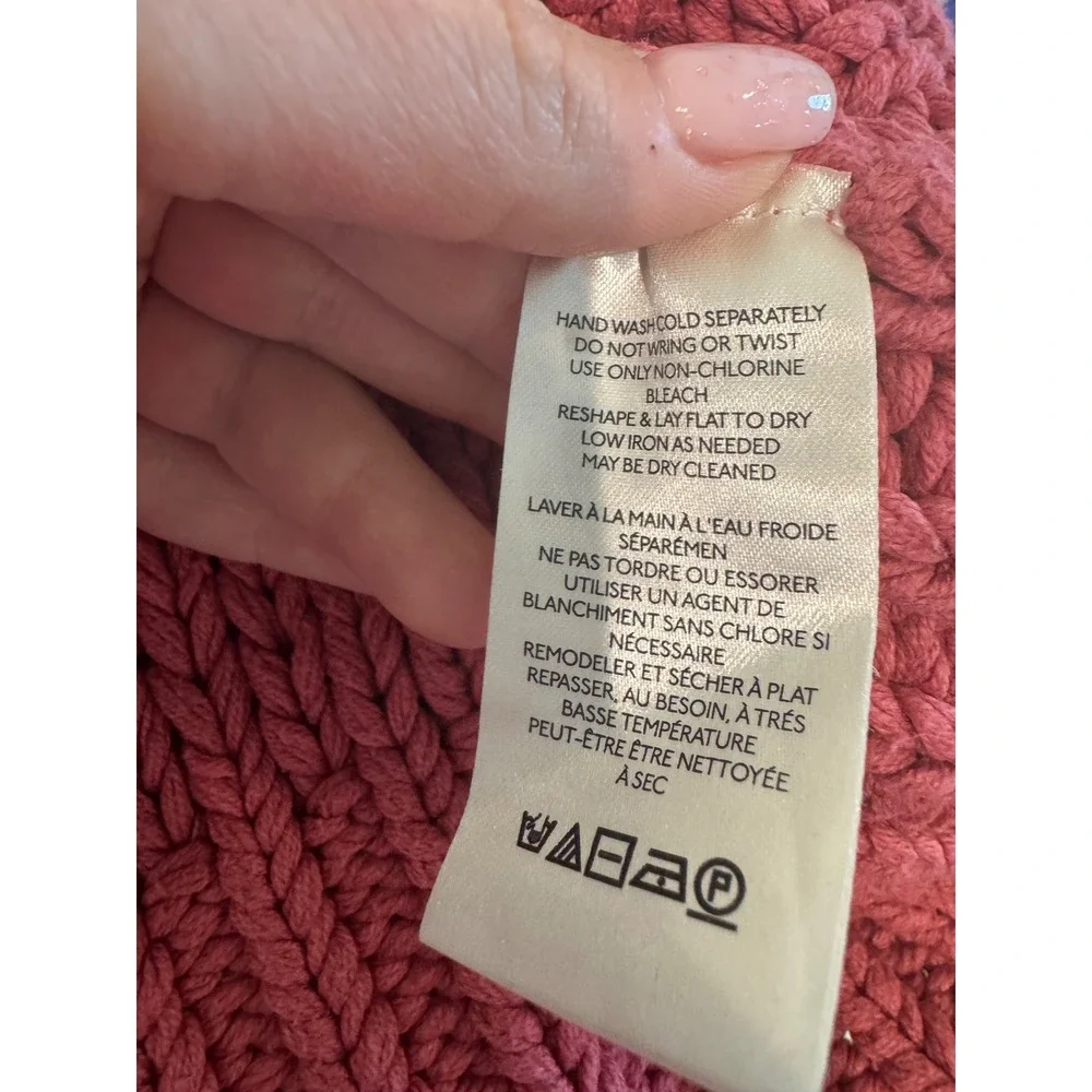 Free‎ People My Only Sunshine Chunky Knit Sweater Women M Oversized Boho Slouchy
