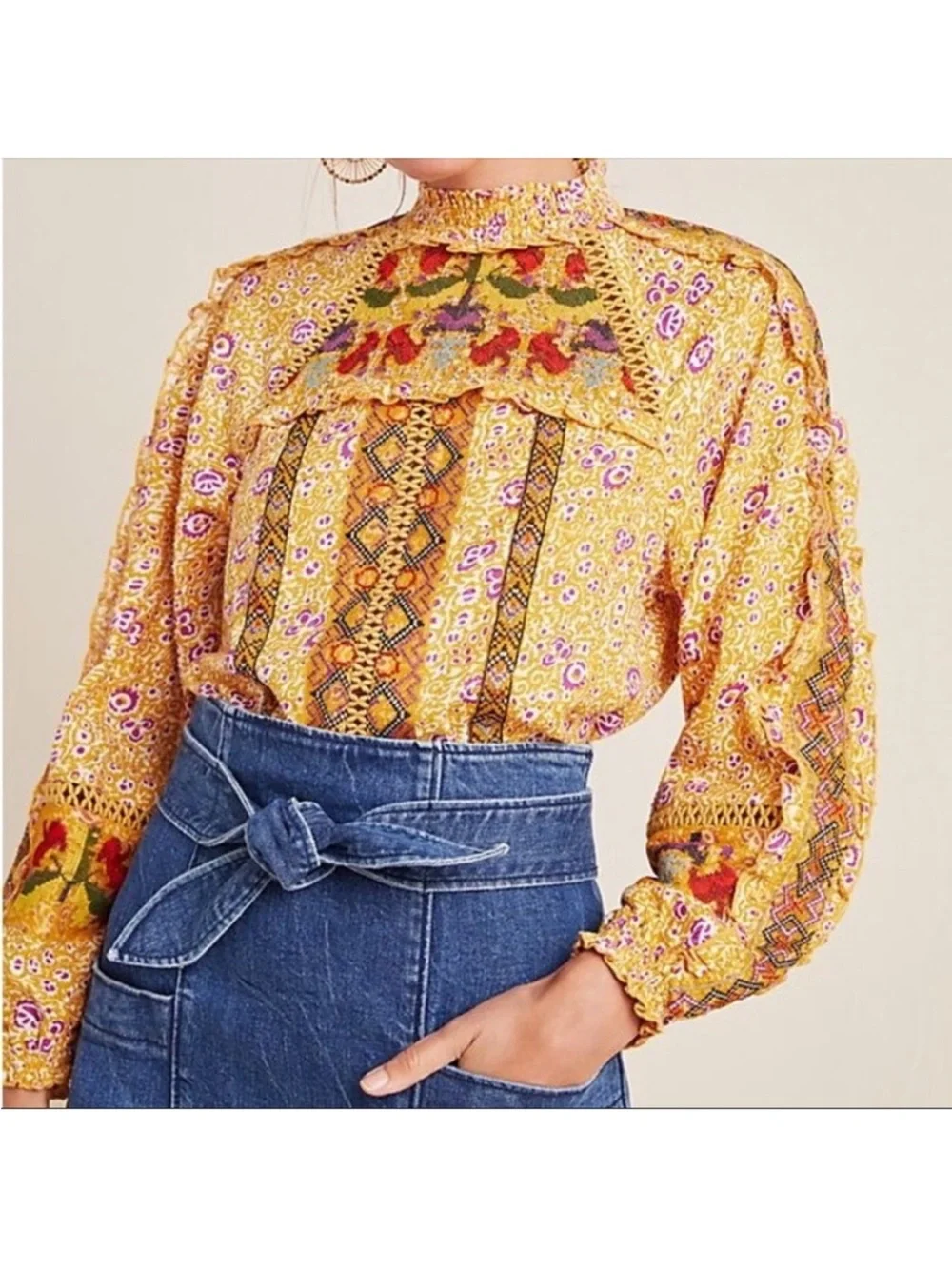 Maeve anthropologie embroidered