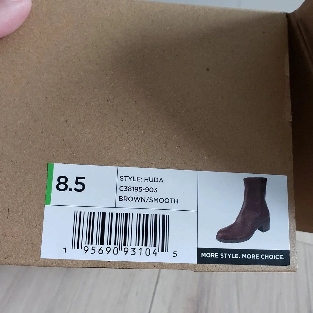 White Mountain Cliffs Huda‎ Bootie Block Heel Womens 8.5 Brown