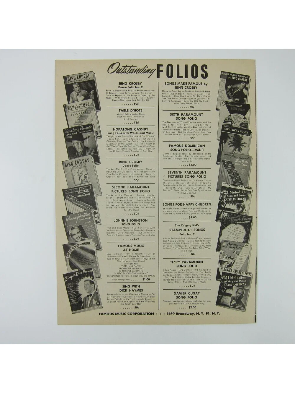 Sheet Music Strange Love of Martha Ivers Barbara Stanwyck Kirk Douglas 1946