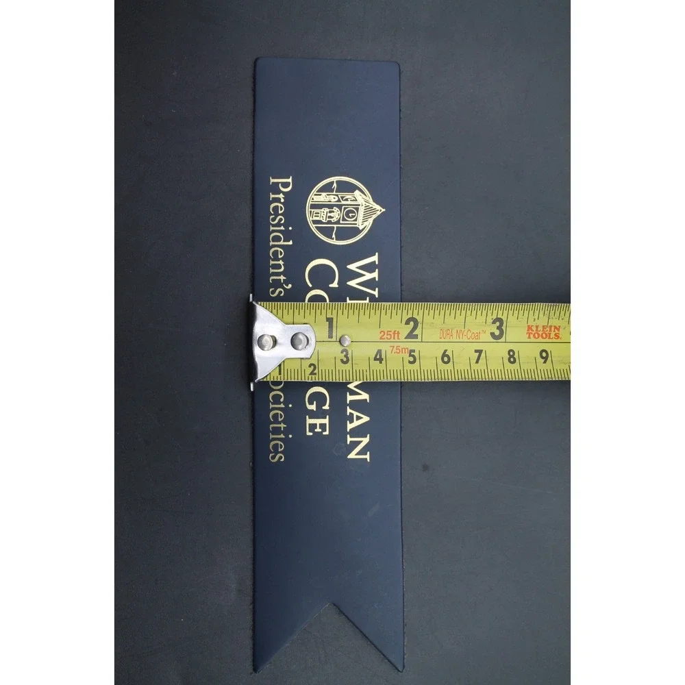 Vintage Whitman College President's Gift Societies Leather Bookmark Walla Walla