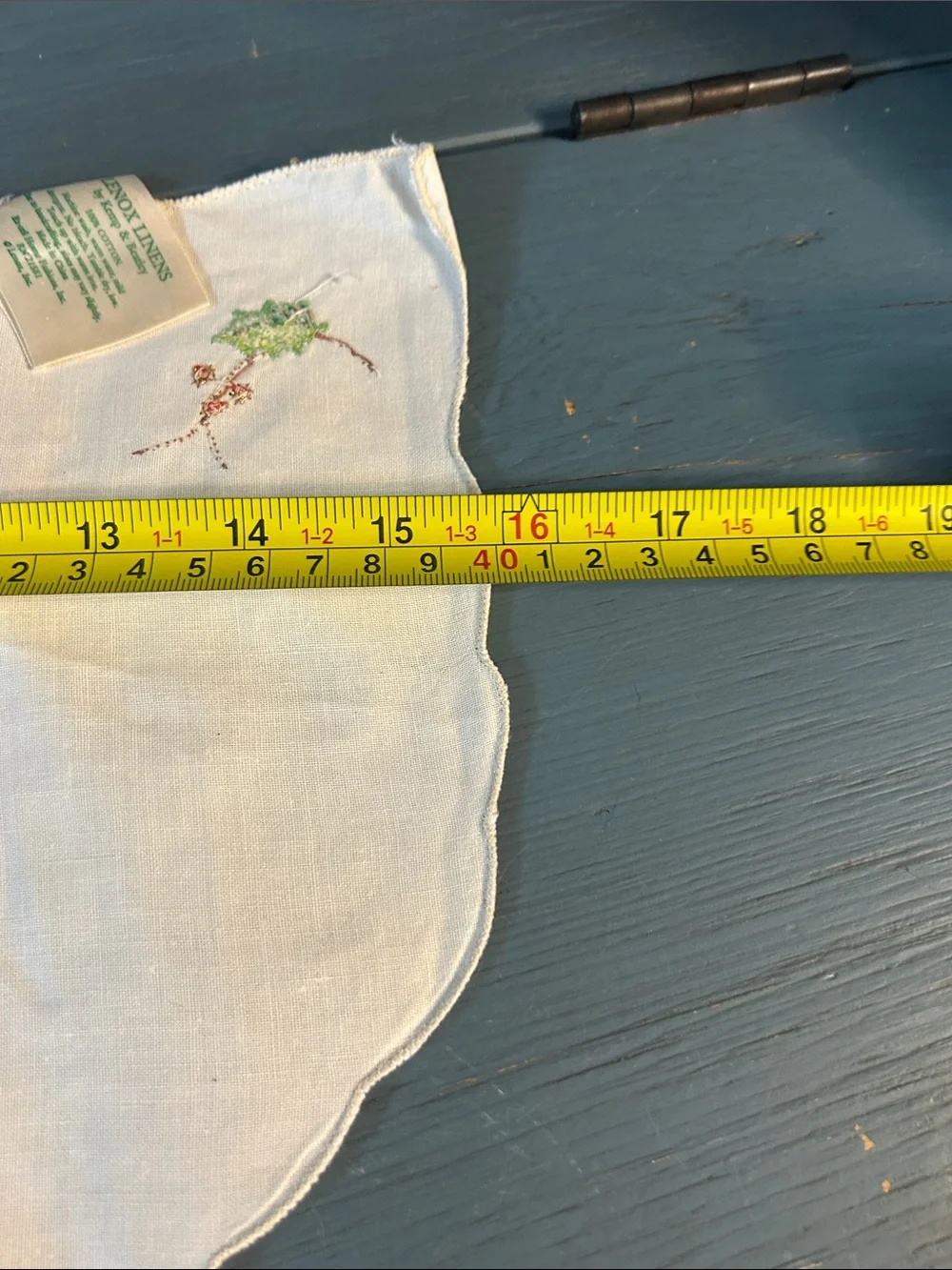 Lenox Embroidered Cream Holiday Butterfly Table Topper | Basket Bread Warmer