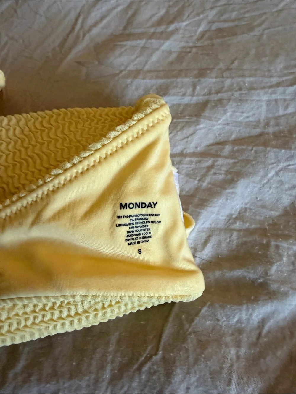 Monday Swimwear textured bandeau