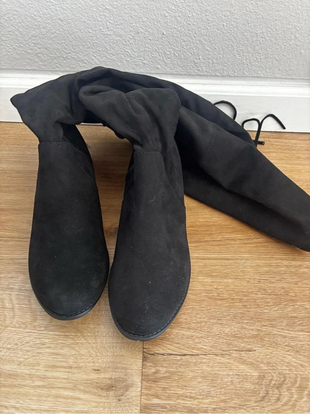 NIB A New Day Target Women's Sidney Microsuede Tall Boots Black Size 10 WC