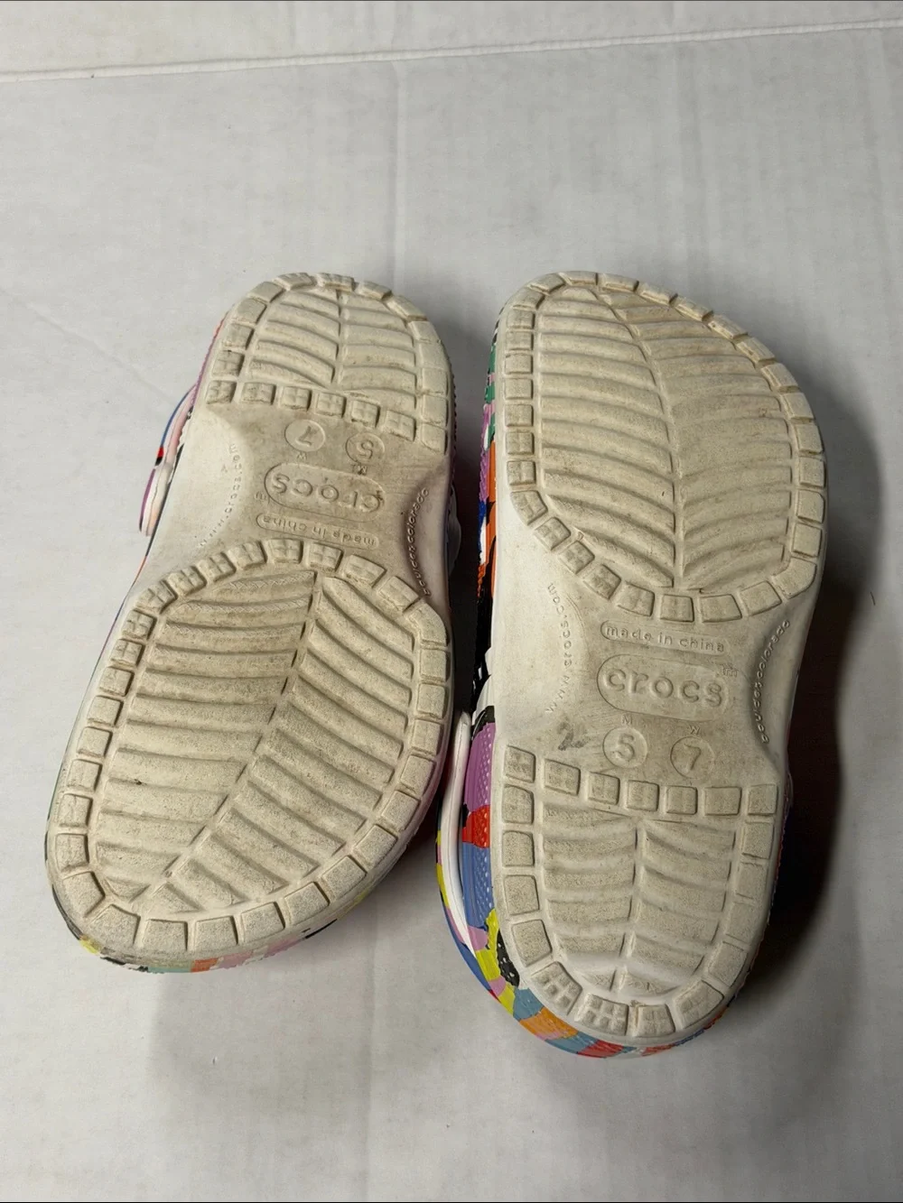 CROCS colorful graphic