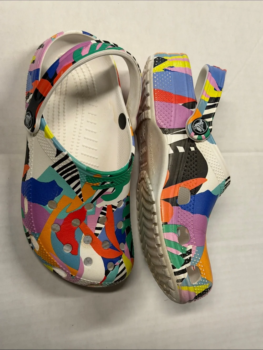 CROCS colorful graphic