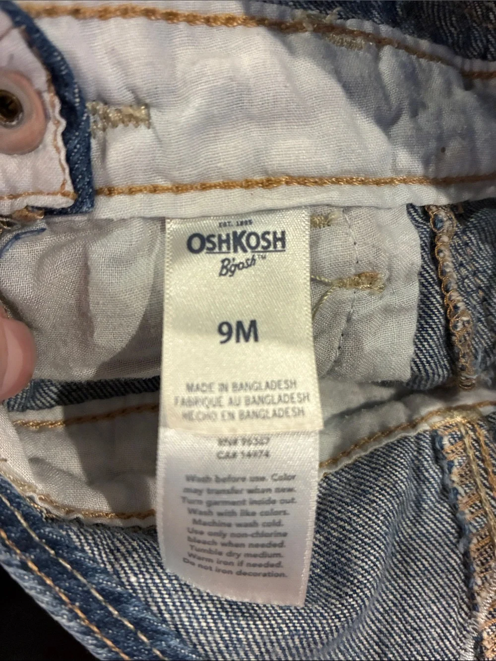 Oshkosh Game Day Kids Overall Skirt 9m