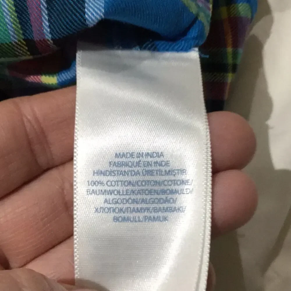 Ralph Lauren 24m turquoise plaid swing top worn 1x