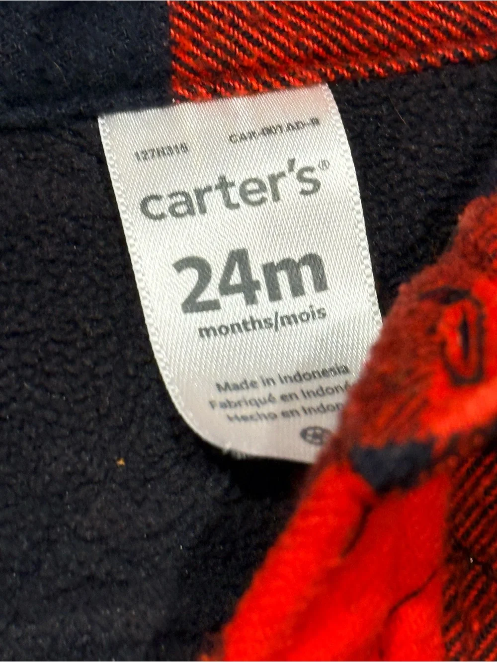 Carters red black