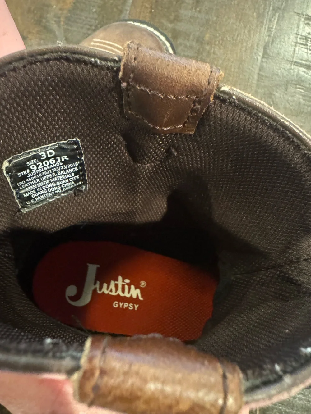 Justin Boots great barely
