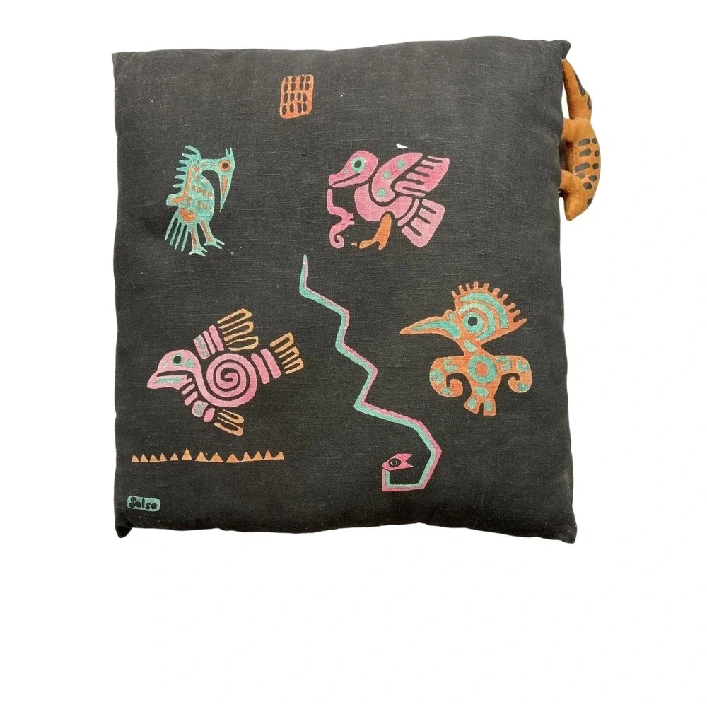 Salsa Folk Art Animal Pillow 15