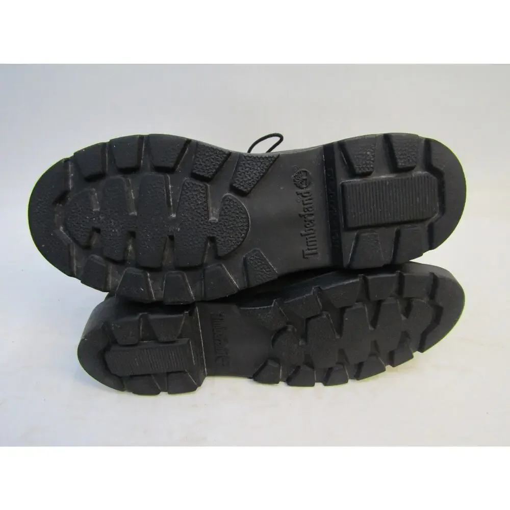 Timberland Boys Youth Size 6.5 M Black Leather Laces Ankle Casual Boots