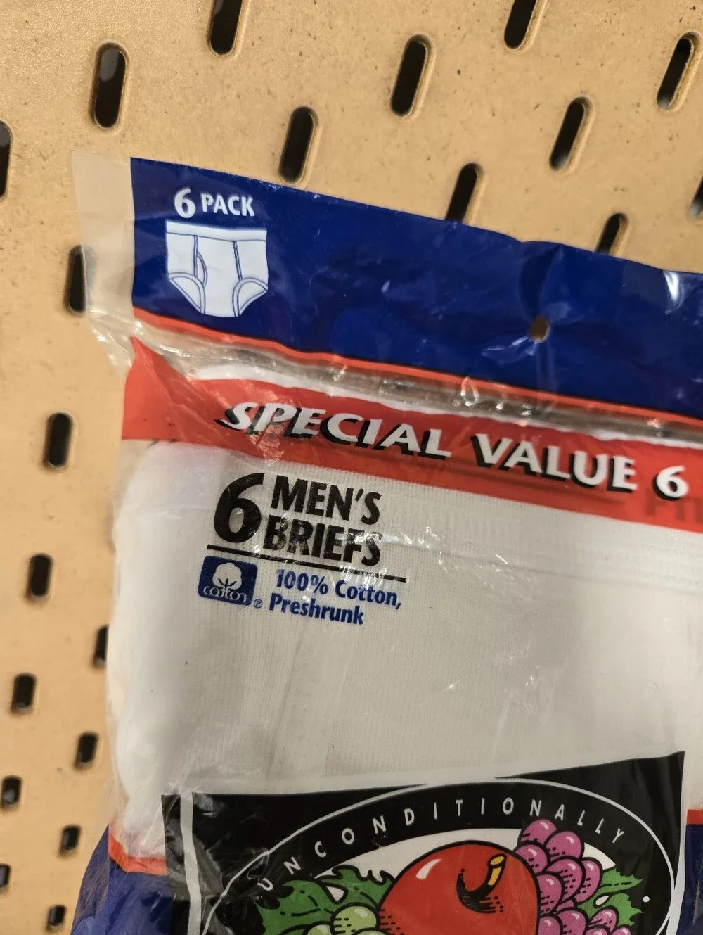 Fruit of the Loom over white date