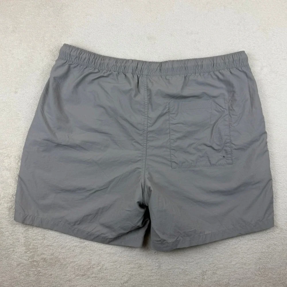Empyre Mens Gray Recycled Nylon Mesh Lined Swim Trunks Shorts‎ XL
