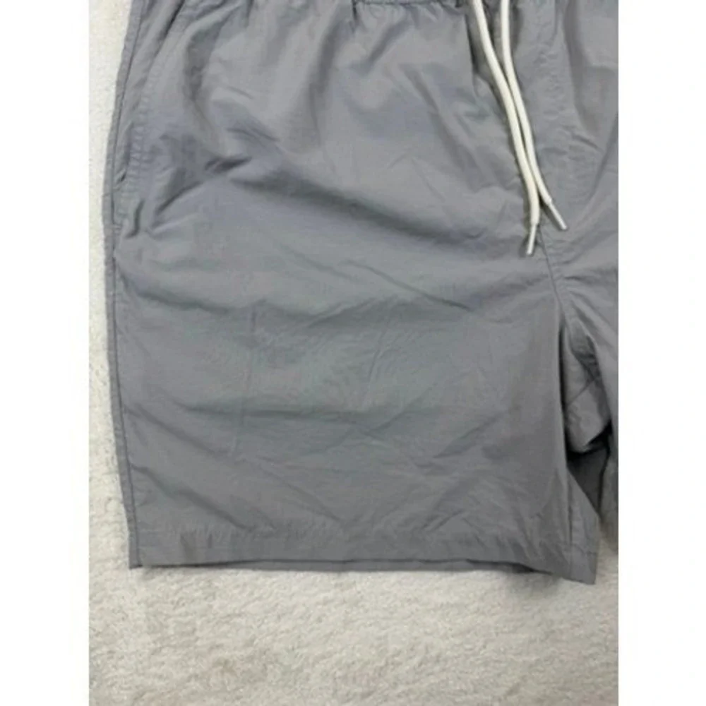 Empyre Mens Gray Recycled Nylon Mesh Lined Swim Trunks Shorts‎ XL