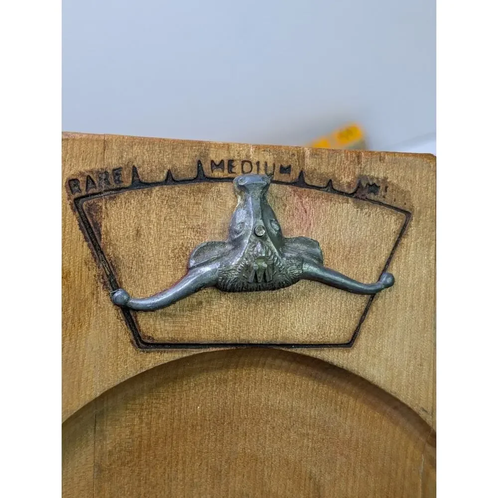 Vintage Western Wood Serving Carving Tray 14