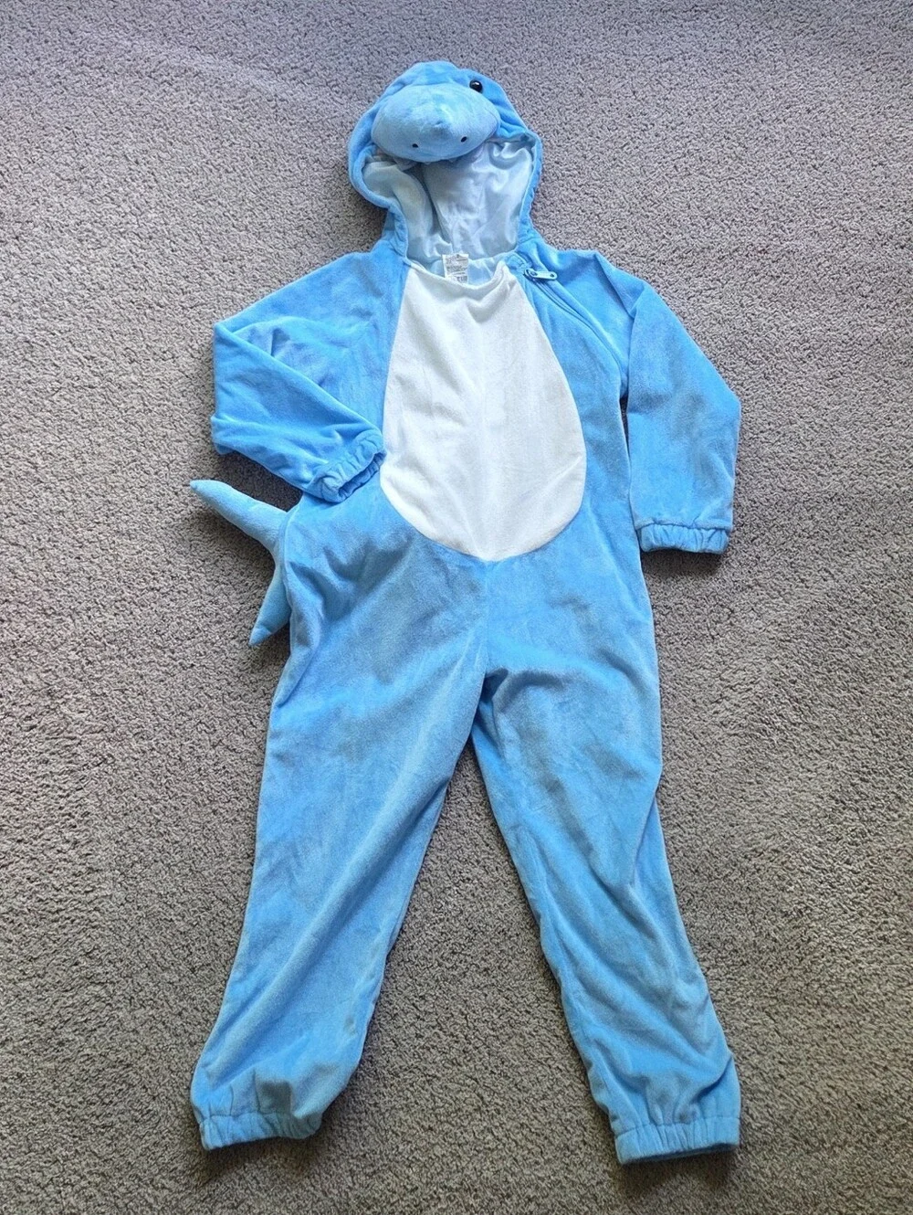 Target Hyde & EEK Kids Blue Plush Shark Halloween Costume, Size 4T-5T