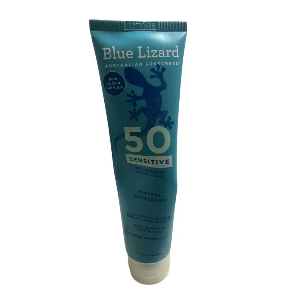 Blue Lizard Sensitive Mineral Sunscreen SPF 50 5oz‎ Water Resistant 80 Minutes