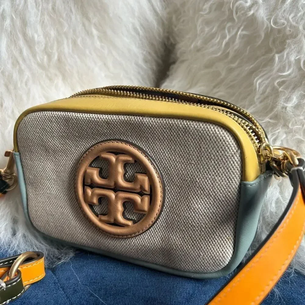 Tory Burch Perry Bombé Canvas Mini Crossbody Bag