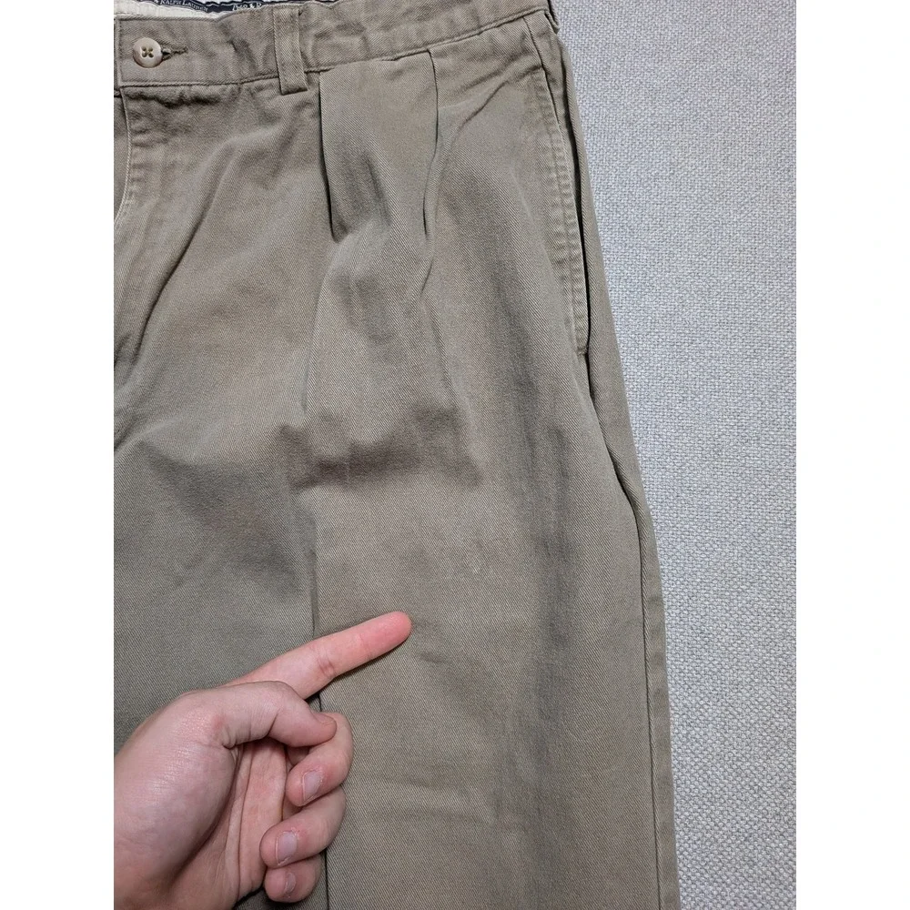 Polo Ralph Lauren Chino Mens Pants Andrew Pant Khaki 32x31 Relaxed Pleated W34