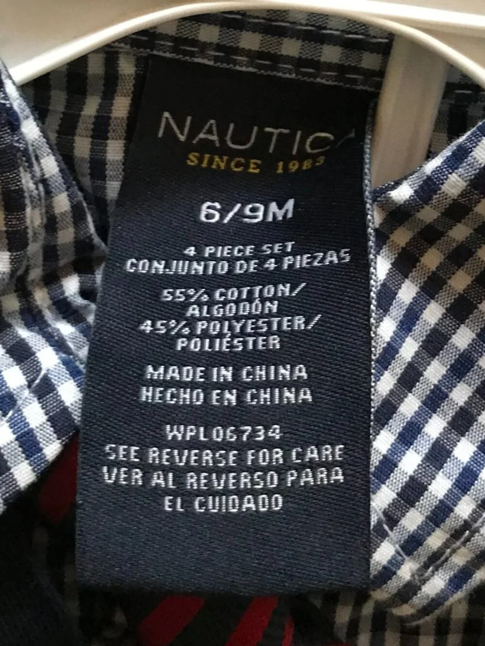 Infant nous Nautica outfit size 6 / 9 months