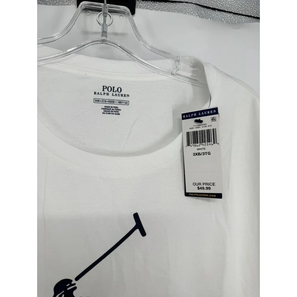Polo Ralph Lauren T Shirt 3XL Big 3XB Short Sleeve Big Pony Logo Graphic Tee