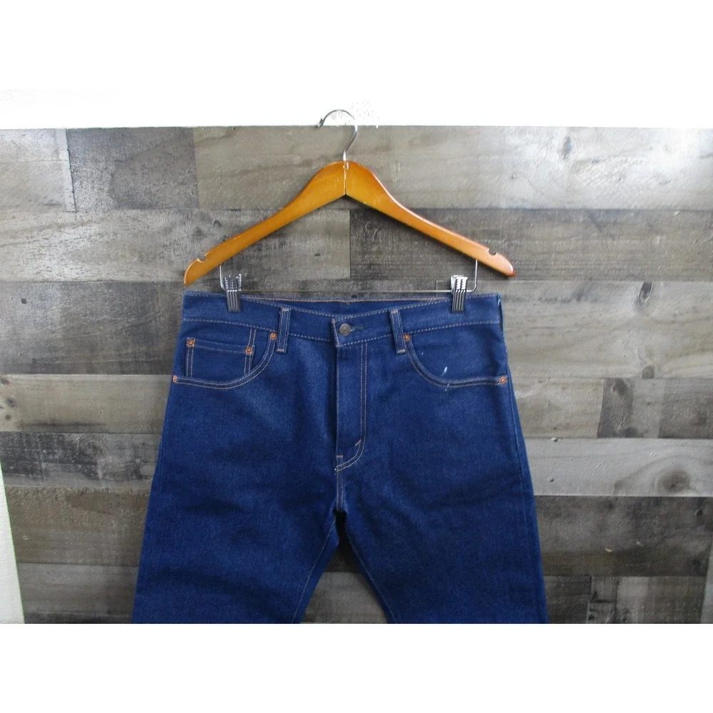 Levis 517 Jeans Mens 32x36 Fits 34x30 Blue Bootcut Classic Dark Wash Denim