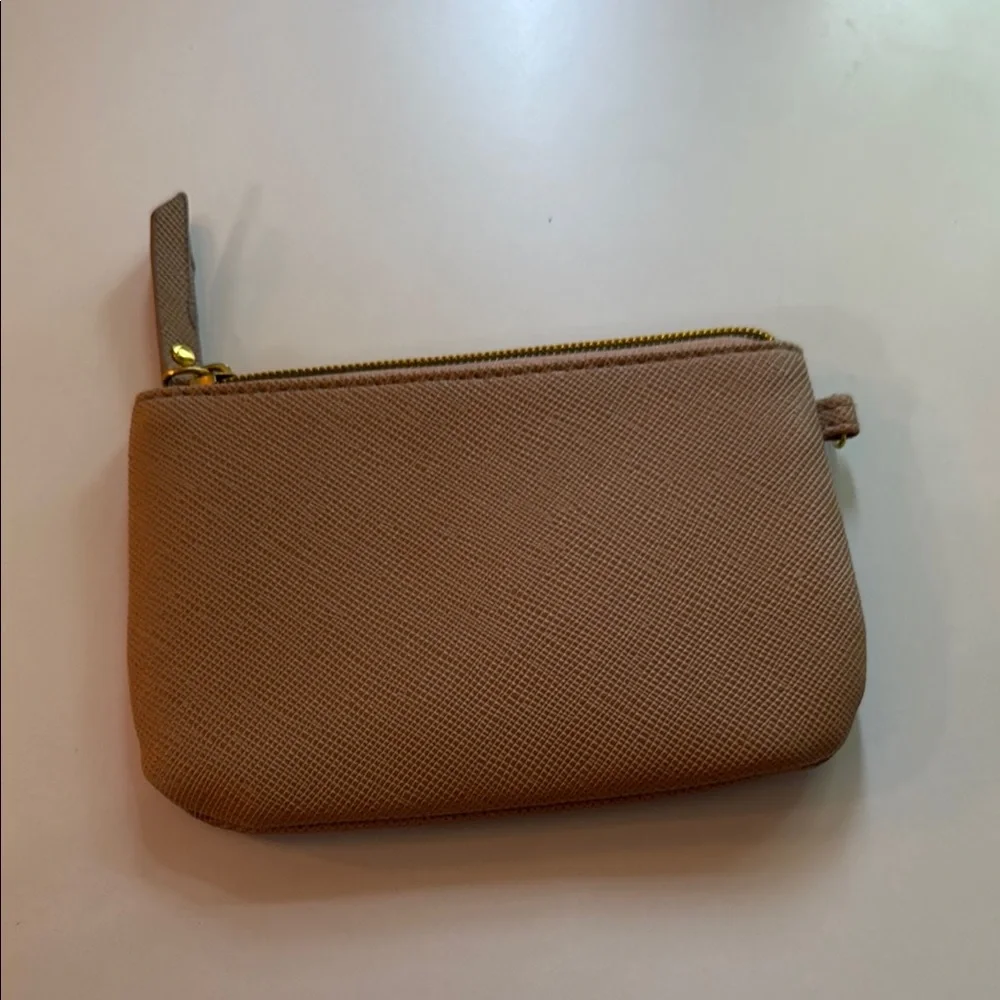 Inspire tan wristlet