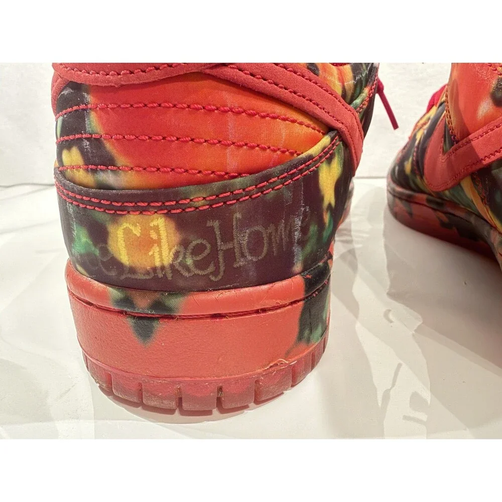 The Wizard of Oz x Nike Dunk SB Low Poppy Field Red Sneakers Size 10.5
