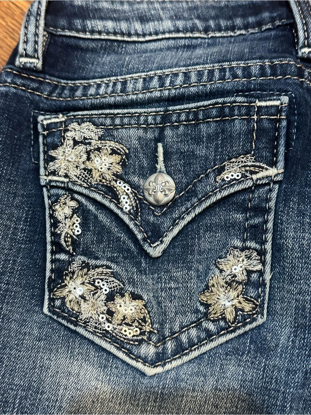 Miss Me Girls Bootcut Stretch Jeans 12