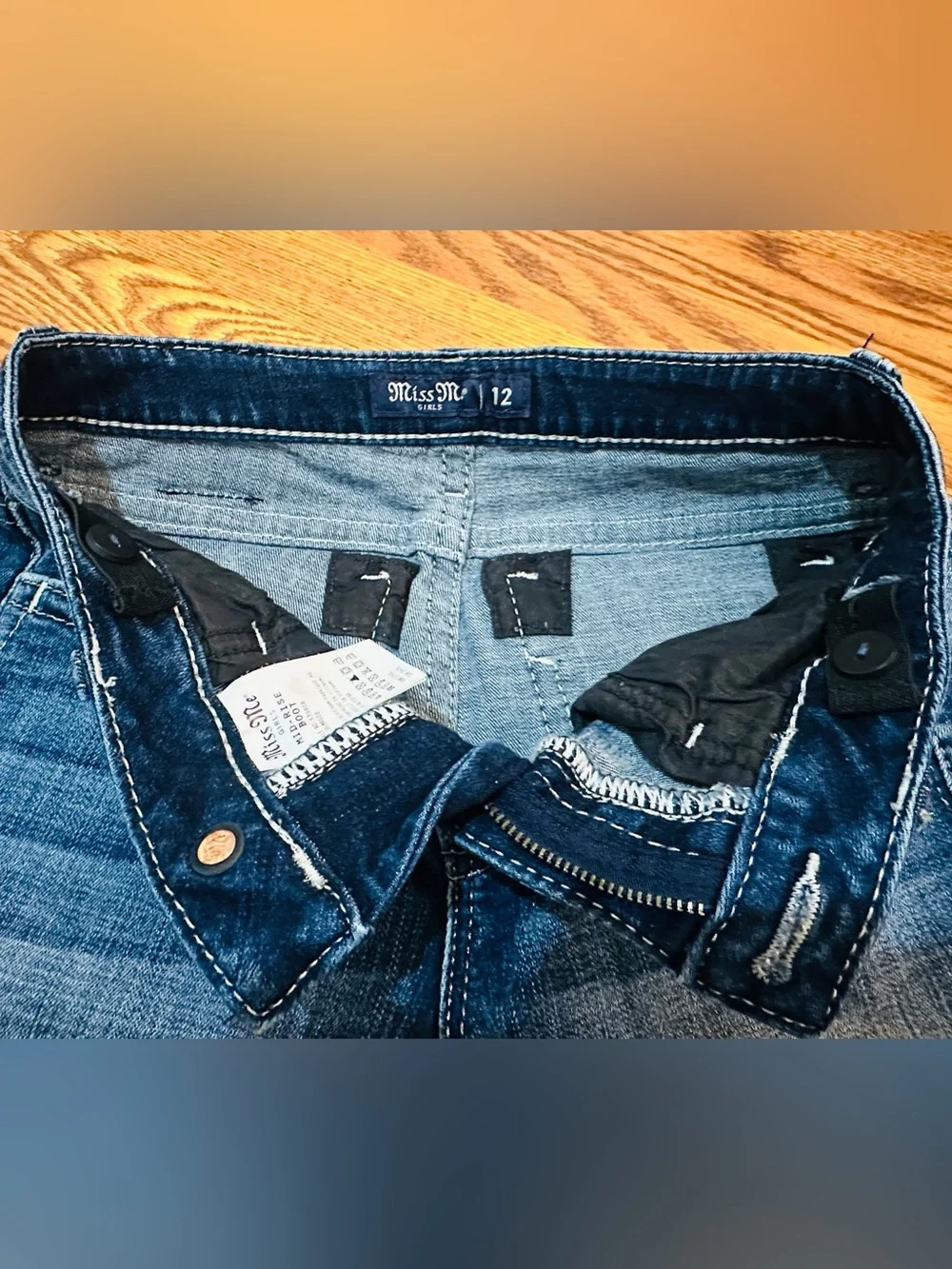 Miss Me Girls Bootcut Stretch Jeans 12
