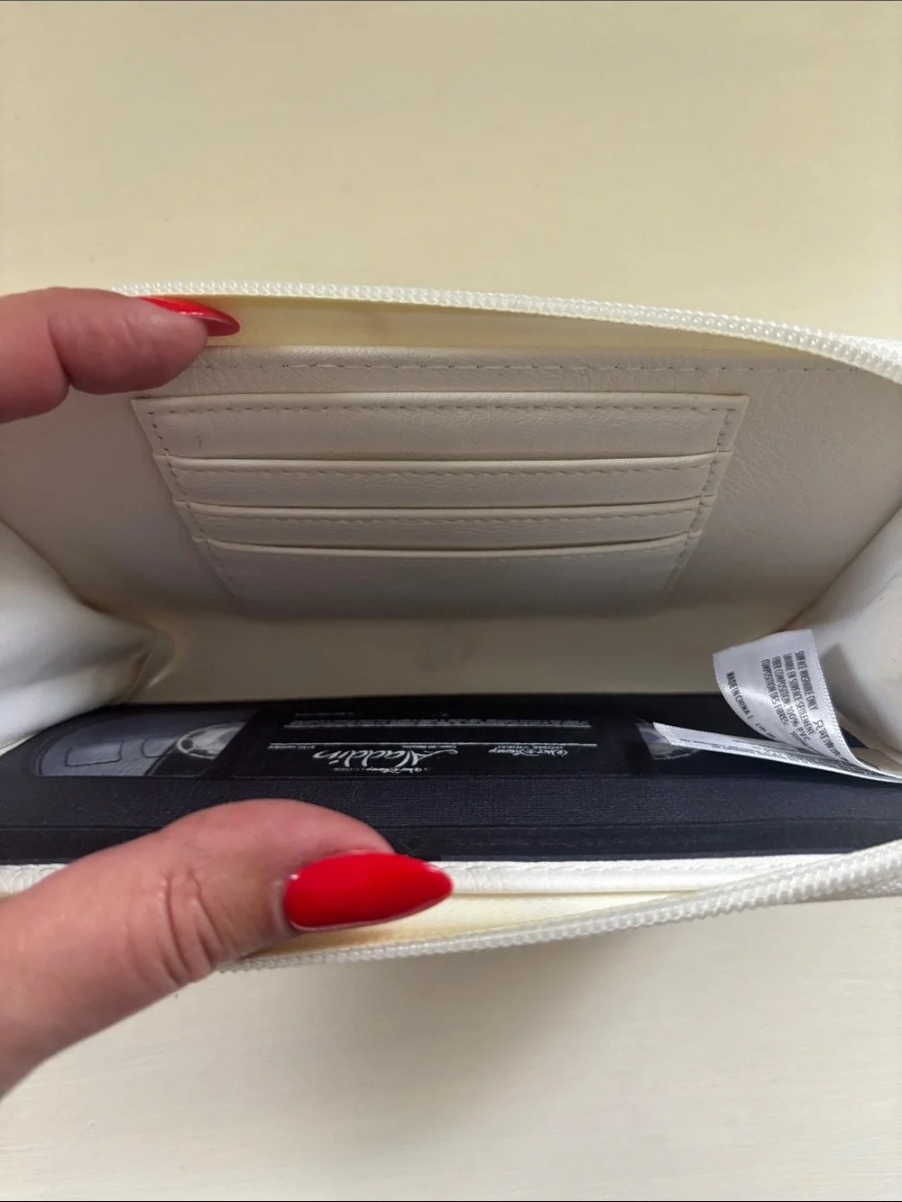 Disney Aladdin Clutch Wallet Looks Like VHS Tape