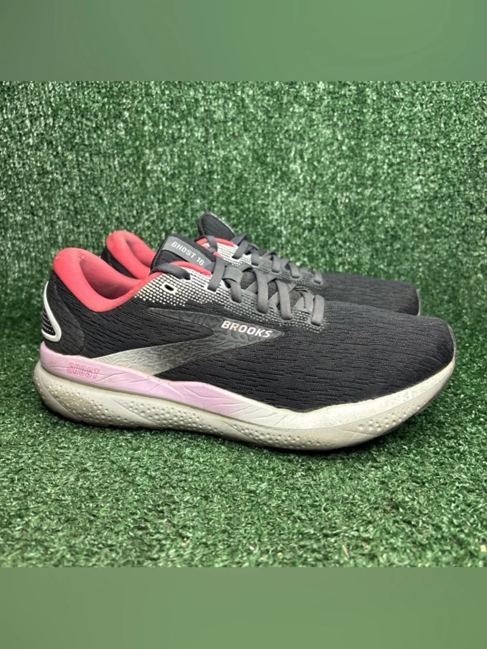 Brooks Ghost 16 Black Raspberry Women Shoe Size 8.5‎ B Black 1204071B051