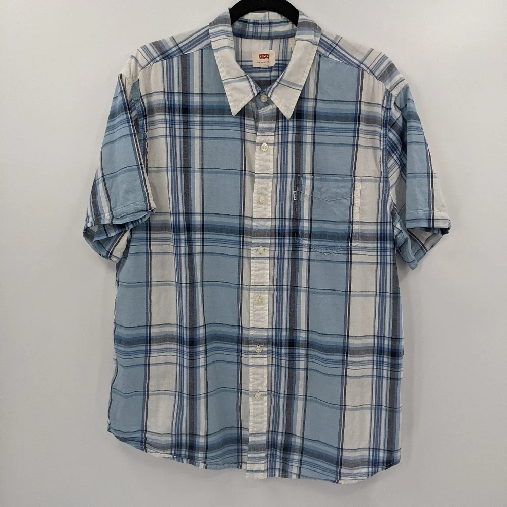 Men's LEVI'S Plaid Short Sleeve Shirt