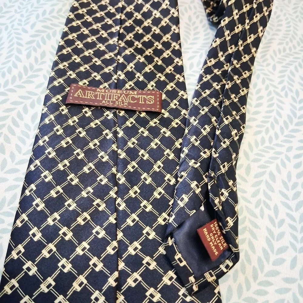 J.Z. Richards Umberto Bossi Museum Artifacts Men's Silk Tie Lot 3 Geometric EUC