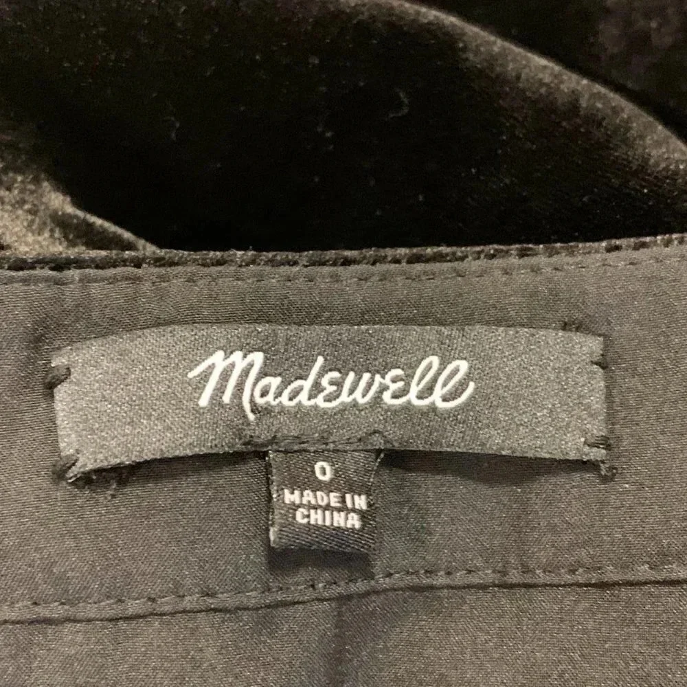Madewell women velvet