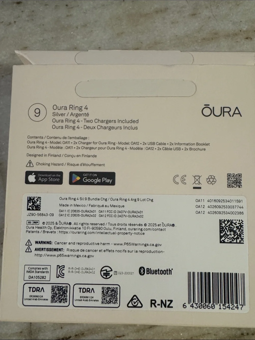 Oura ring silver