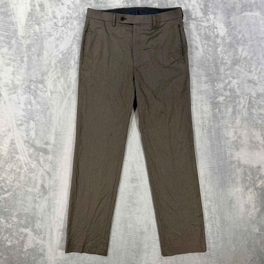 Lauren Ralph Lauren Slim Dress Pants Men's Size 31x32 Brown Heathered