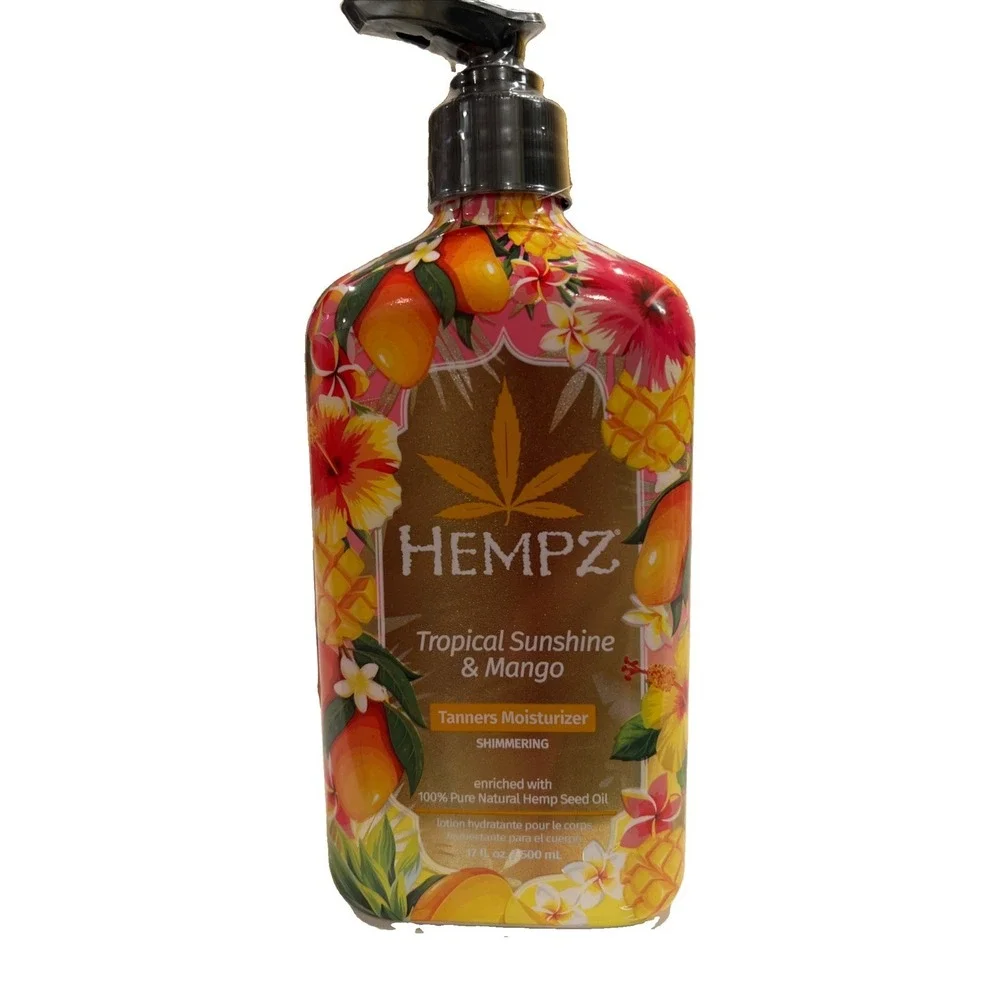 Hempz‎ Tropical Sunshine Mango Tanners Moisturizer Shimmer 17oz Sealed New