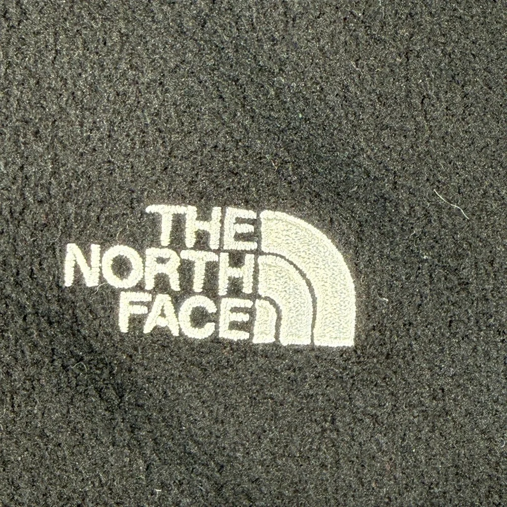 The North Face TKA Glacier Fleece Pullover Womens L Green Black Snap Neck Jacket